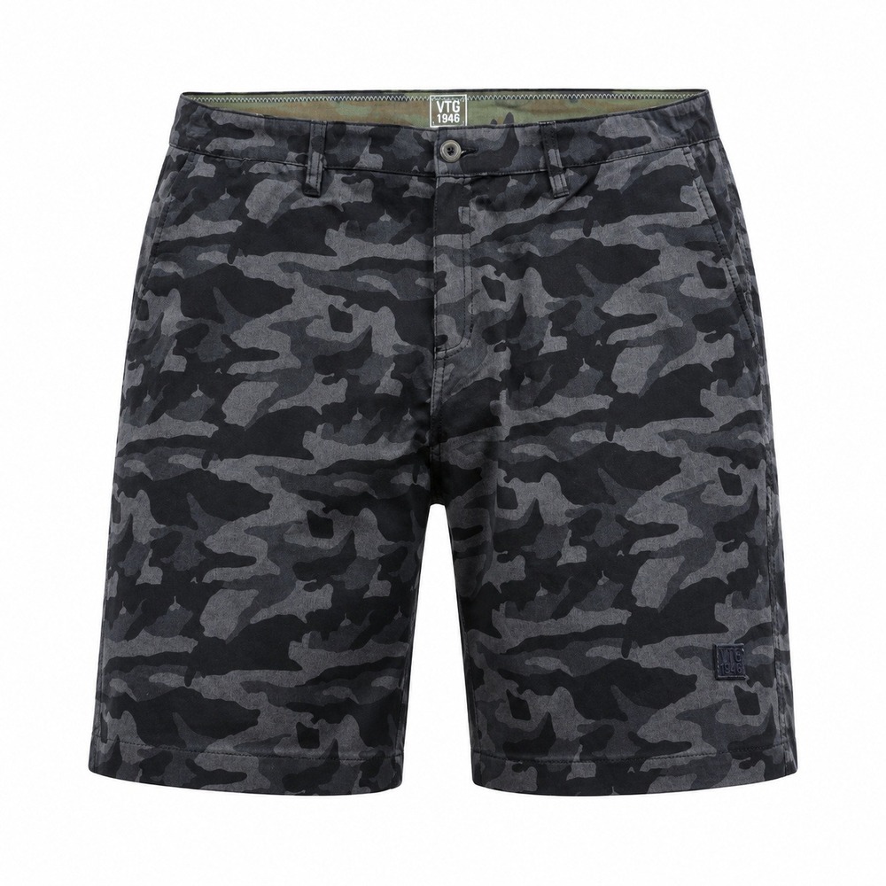 Vintage 1946 Performance Shorts Mens 42 Black Camo 4-Way Stretch Quickβ Dry NWT